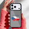 Чехия Чешский Флаг Чехол для Телефона для iPhone 17 16 15 14 13 Pro Max Задняя Крышка для 12 11 Pro Coque