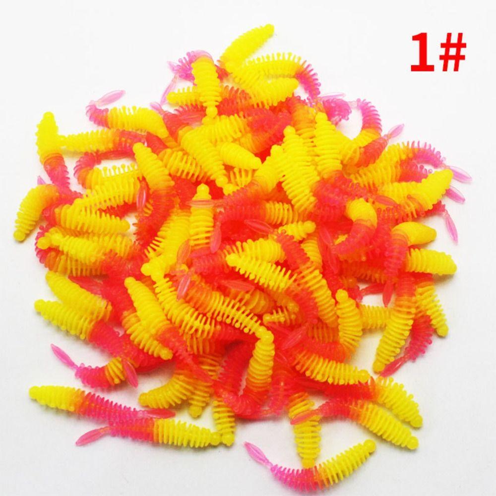10PCS 5.5cm/1g Soft Fishing Lure PVC Soft Plastic Worm Lures New Fishing Tackle  Ocean Sea