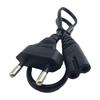 Кабель-адаптер питания 1 фут, евровилка на IEC320 C7, 10А, короткий, для компьютера, ноутбука, ПК