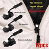 3-60Pcs Universal Zipper Repair Kit Quick Instant Detachable Zipper Head Replacement Zipper Slider Pull for 3 Different Size