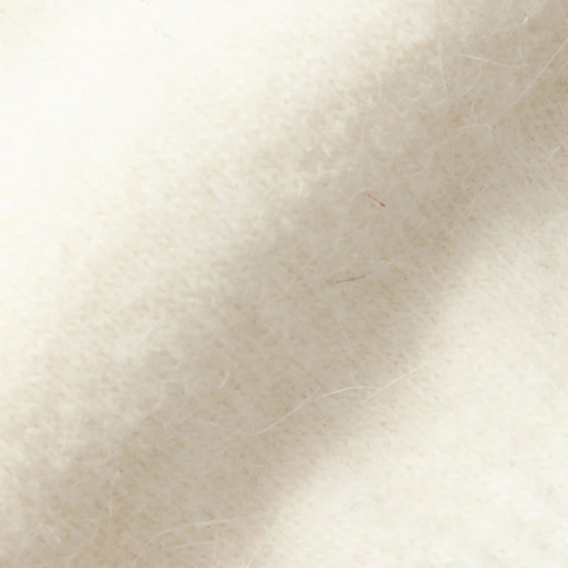 СИНИЙ ПОДСОЛНУХ Вязаные перчатки из ангоры - Слоновая кость