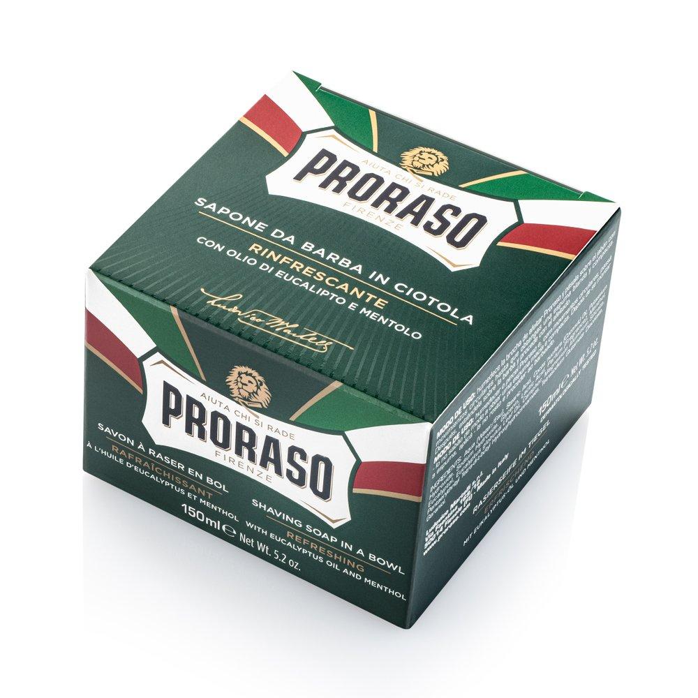 [PRORASO Korea] Баночка для мыла для бритья Refresh Eucalyptus 150 мл