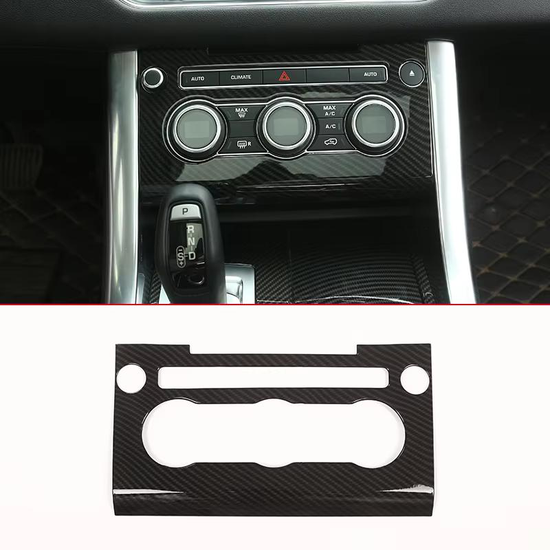 For Land Rover Range Rover Sport 2014-2017 ABS Carbon Fiber car dashboard center console gear panel decorative cover sticker kit