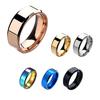 1 шт. кольцо унисекс из нержавеющей стали с зеркалом, легкое кольцо на палец