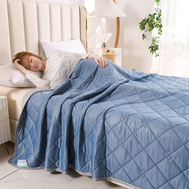 Летнее одеяло с ледяным охлаждением для кровати, однотонное стеганое покрывало для кровати, одноместное/двуспальное покрывало для кроватей, двойное летнее одеяло