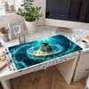 1Pc Aquatic Warrior Fantasy Gaming Mouse Pad Keyboard Desk Mat Non-slip Rubber Lock Edge Waterproof Computer Mousepad for Office Home Decor S1254