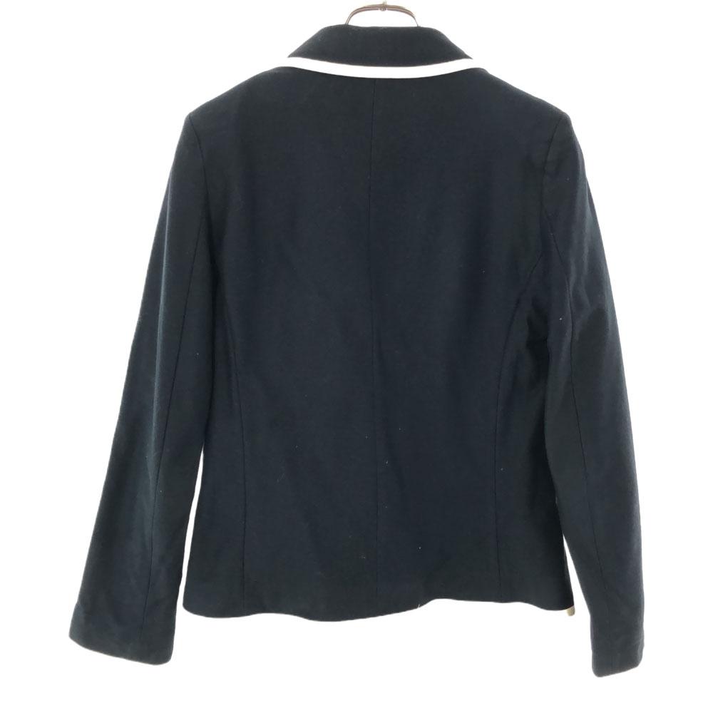 Fred Perry Сделано в Японии приталенный пиджак S черный Задняя полоска Женский Б/у