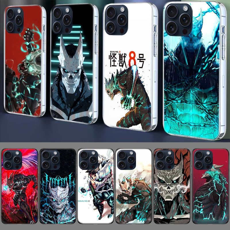 Кайдзю Нет. 8 Аниме Прозрачный Чехол Для Телефона Для Iphone 17 Air 16 Pro Max 15 Pro 14 Plus 17E 16E 11 13 12 Mini Чехлы Fundas Cell TPU