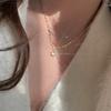 925 Sterling Silver Single Zircon Necklace for Women Six Claws Zircon Clavicle Chain Wedding Party Jewelry