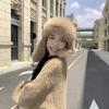 Women Autumn Winter Warm Thicken Ear Protector Hat Cold Fur Velvet Outdoor Windproof Bomber Cap Sweet Cute Cat Ears Lei Feng Hats