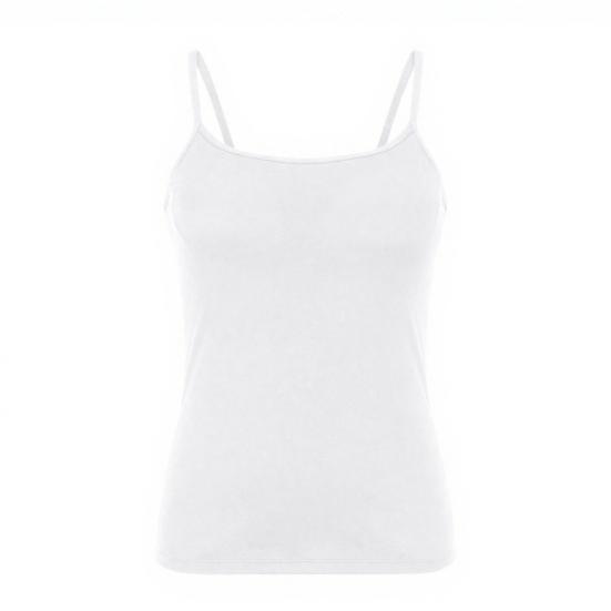 Женская майка-топ на бретелях-спагетти с вырезом-ковшом, со встроенным бюстгальтером, с подкладкой, базовая майка-ками, летний повседневный топ без рукавов для тренировок