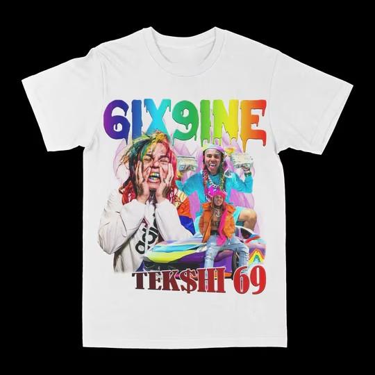 Футболка Tekashi 6ix9ine Унисекс Все размеры S-5XL BO193 Унисекс Футболка