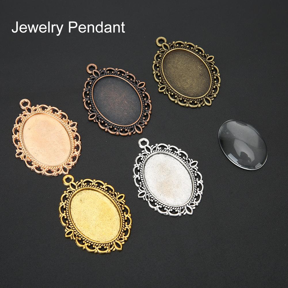 Ювелирная подвеска DIY Подвески-основы с купольным стеклом Изготовление ювелирных изделий Аксессуар 60 шт.