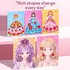 Алмазная бумага Искусство Ремесло Наборы Наклейка Книга Наряжалки Принцессы Новый Набор для Макияжа Принцессы Сделай Сам Дети