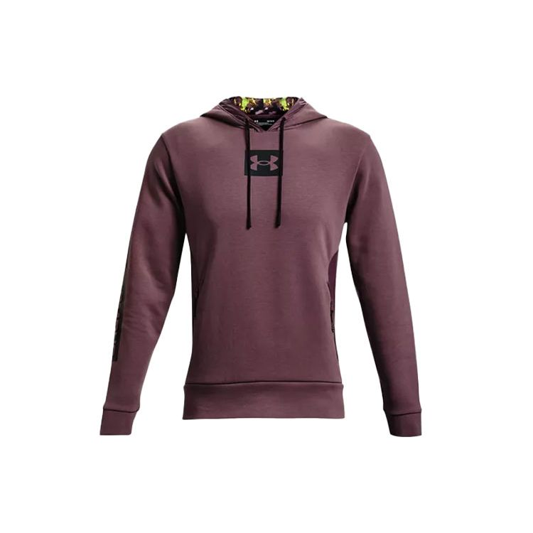 Under Armour Summit Training Knit Pullover Sweatshirt Men Sweatshirt Gray Purple 1366221-554