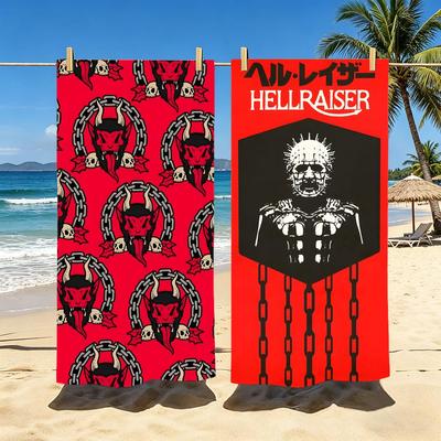 Полотенце Hellraiser Полиэстер Пляжное полотенце Быстросохнущее Без песка Полотенце для ванны для лета Бассейна Путешествий Отпуска