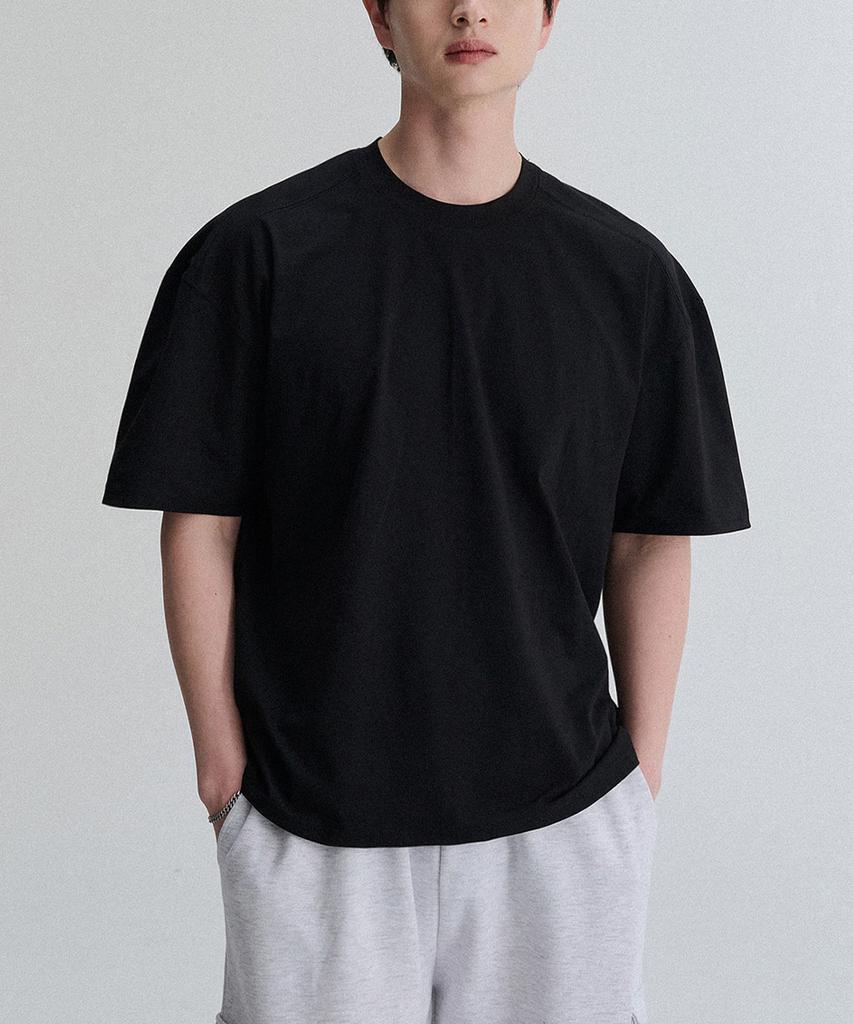 CREEDMENS Recycled Cutout Short Sleeve T-Shirt (Black)