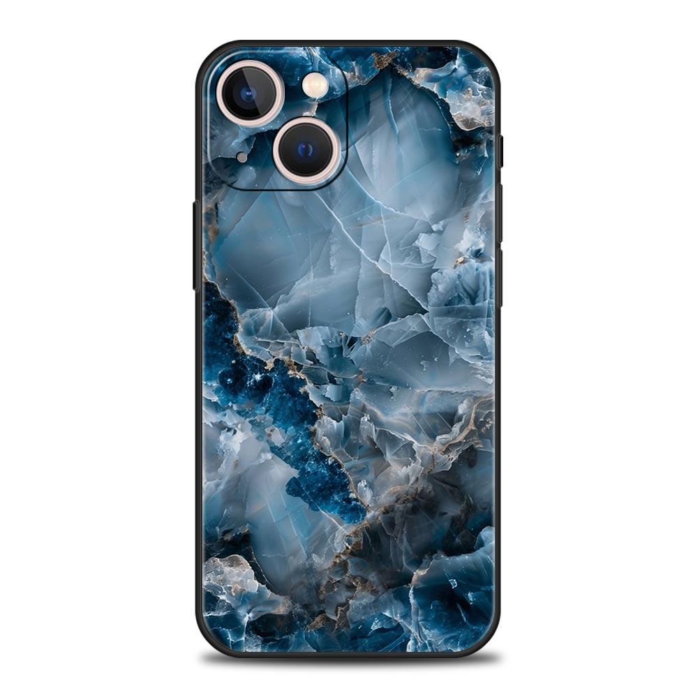 Мраморный Каменный Чехол Для Телефона Для iPhone 17 Air 16 Plus 13 15 14 12 11 Pro MAX 7 8 SE Мягкий ТПУ Ударопрочный Чехол Funda
