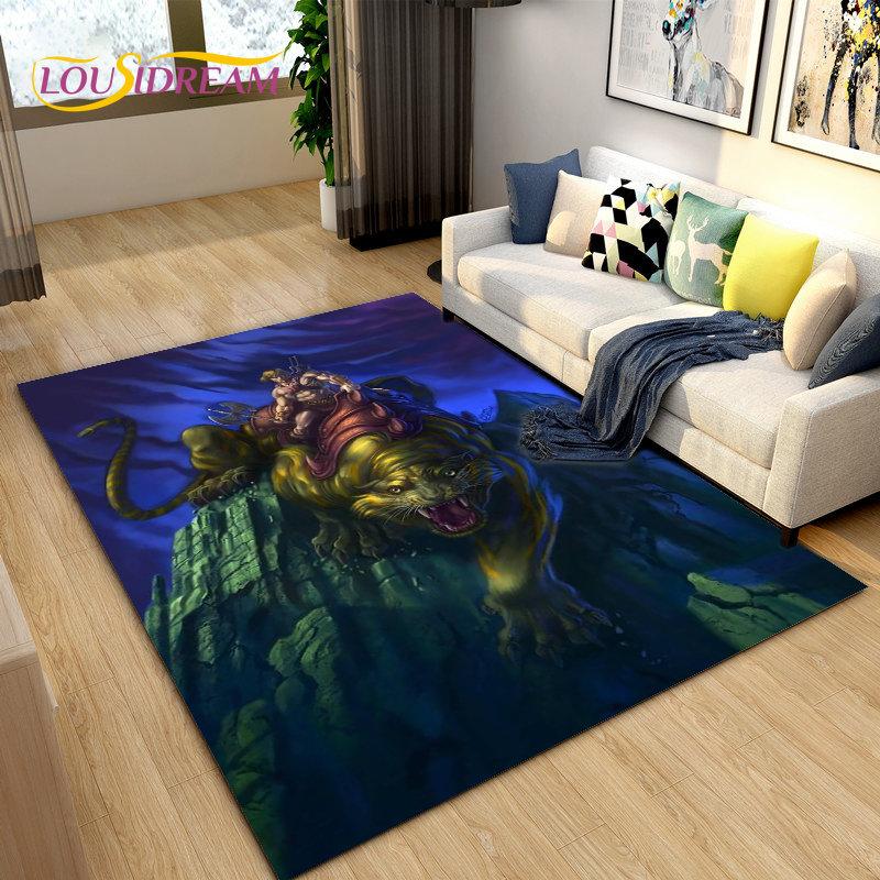 He Man and the Masters of the Universe Area Rug,Carpet Rug for Living Room Bedroom Sofa Doormat Decoration,Non-slip Floor Mat