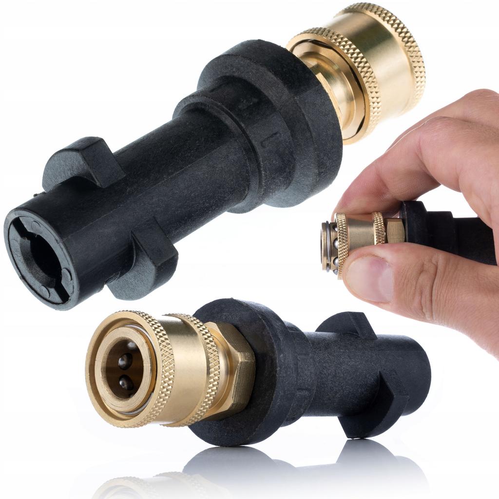 Rosfix Zestaw T-Racer Bayonet – Szczotka Mosmatic 1/4"" + Adapter Bayonet | Kompatybilność z Karcher K2–K7 | Efektywne Czyszczenie Bruku i Betonu