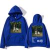 Tropic-gig Men Hoodie Hooded Top, Banana Grove Photo Front & Album Text Back Print, Warm Fleece Pullover Sweatshirt for City Street Fits