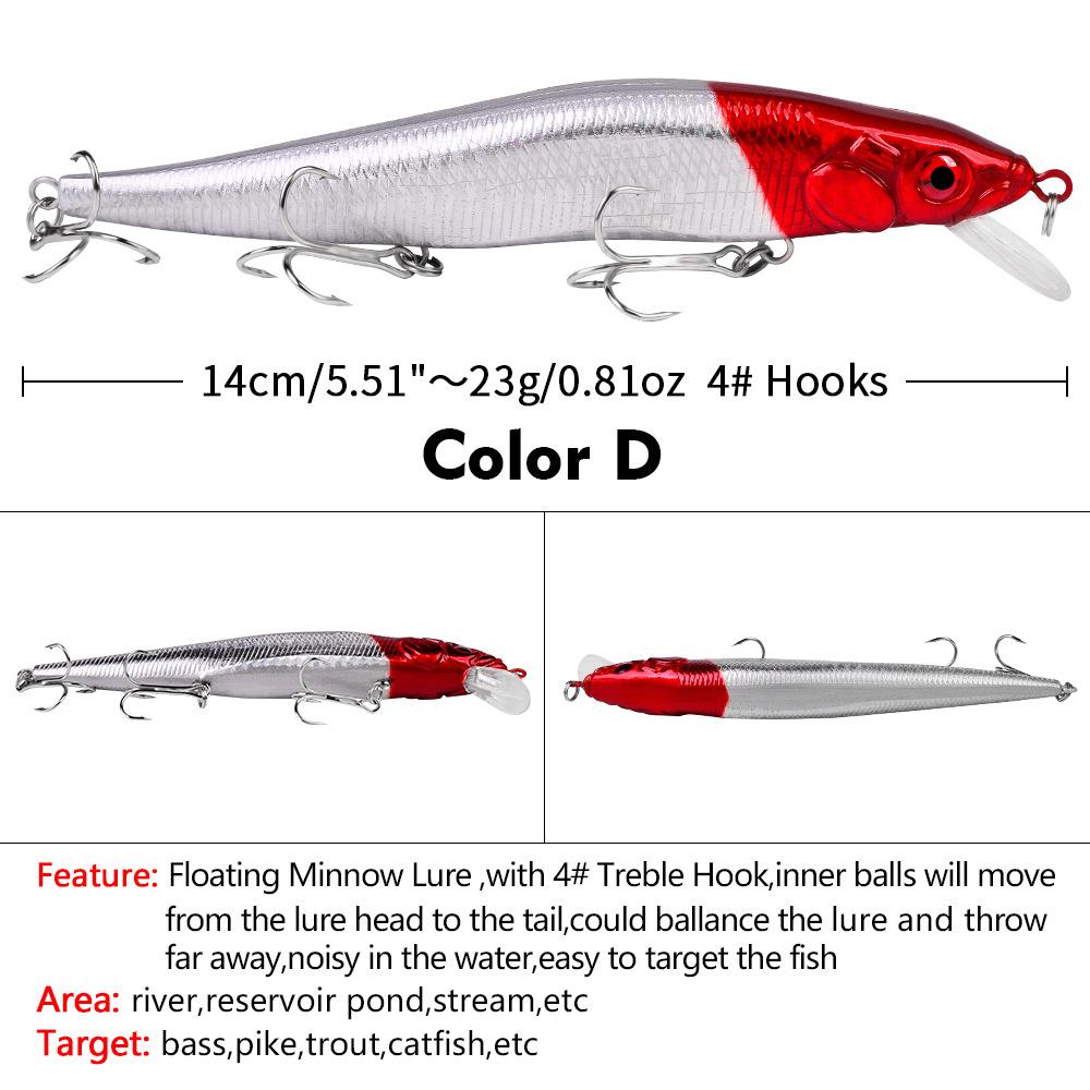 Proberos Приманка 14 см / 23 г Пластиковая бионическая ложная приманка Minnow Bait