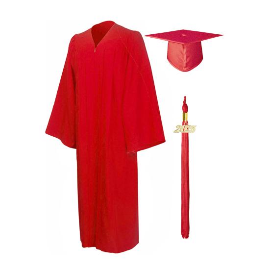 Bachelor Uniform with Hat V Neck Knee Length Long Sleeve Hidden Button Liberal Arts Student Graduation Robe Doctor Master Graduation Party Clothes