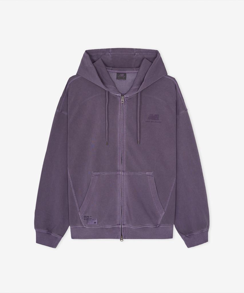 New Balance Nbmdg31833 / Унисекс Худи на молнии с окрашиванием Escape (фиолетовый)