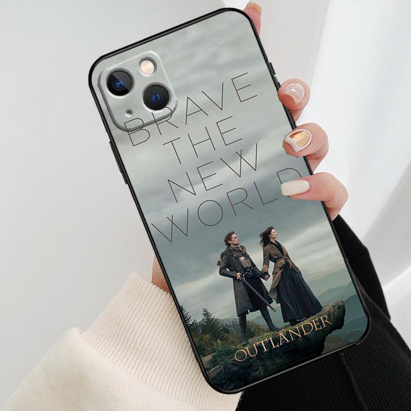 Чехол для телефона Outlander Джейми и Клэр Для iPhone 17 Pro Max 16 15 14 11 12 13 Pro Max mini 15 16 Plus 16e 17 Air Cover