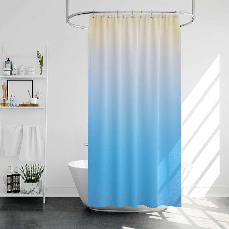 Разве это не скандинавский простой градиент, занавеска для душа, ванная комната, дверь, перегородка, занавеска, ткань из полиэстера, водонепроницаемая и устойчивая к плесени