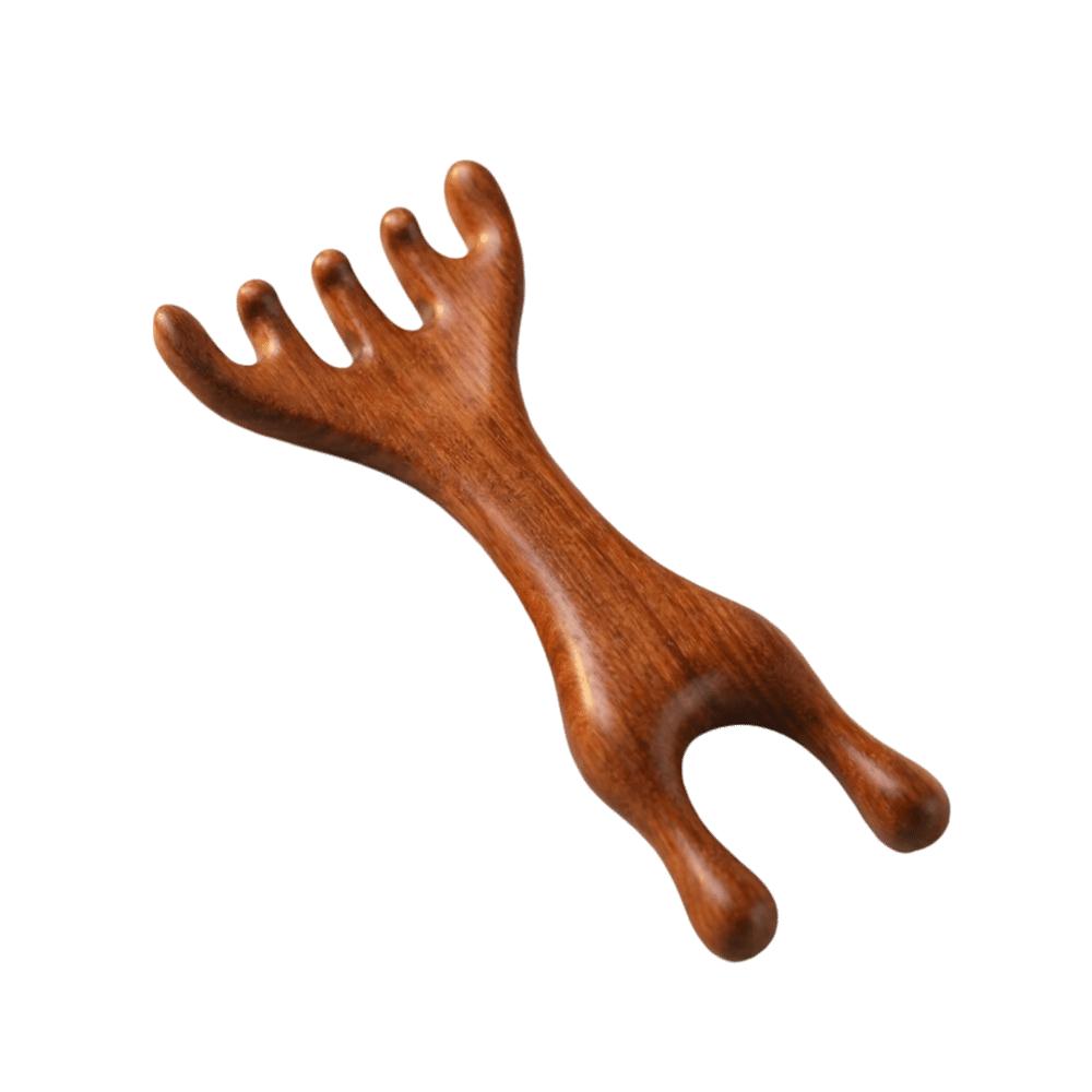 Unblock Meridians Wooden Massage Comb Anti-static Meridian Massage Comb Massage Tool Face
