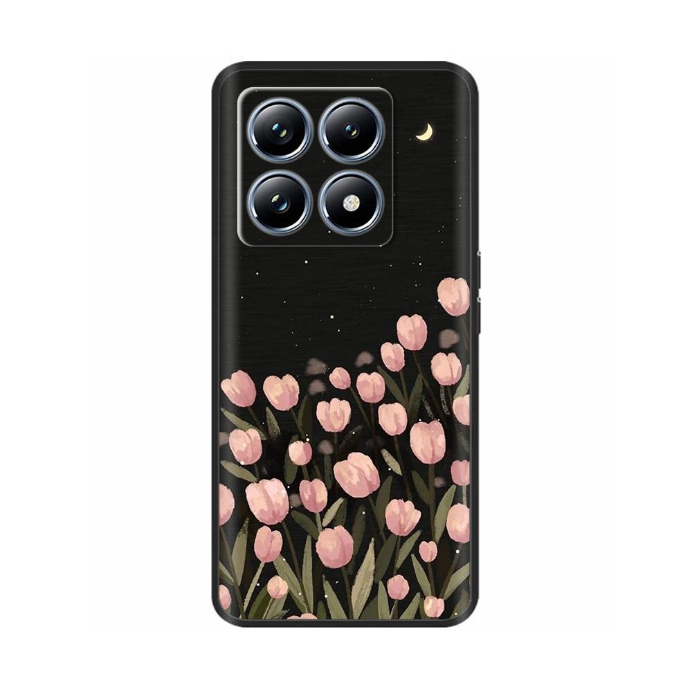 Для Xiaomi Mi 14T Pro Чехол Мягкий Жидкий Силикон Защита Задняя Крышка для Xiaomi 14T Pro Mi14T 5G Чехлы Расписные Мультяшные Фундас