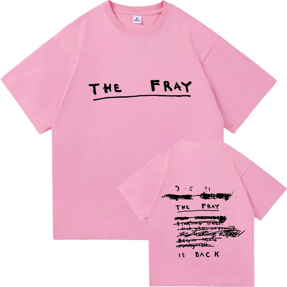 THE FRAY Футболка с графическим принтом группы Короткий рукав Хлопок Свободная Мужская футболка Унисекс Уличная одежда Тяжелая Унисекс Повседневная Унисекс/Женская одежда Футболка