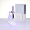 YINUO Светодиодная лампа для гелевого маникюра, портативная, мини, с USB-зарядкой, в комплекте со стойкой, функцией таймера, 1 шт., светло-фиолетовая