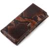 Snake Embossed Patent Leather Women's Wallet CANPELLINI 21711 Brown