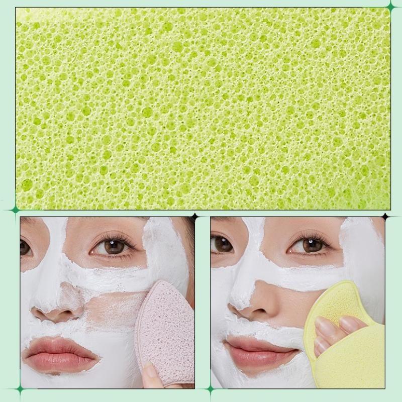 1 шт. Отшелушивающий очищающий спонж для удаления черных точек, грязевая маска, спонж для умывания лица, очиститель, спонж для удаления макияжа, пенный спонж, подушечки для очищения лица