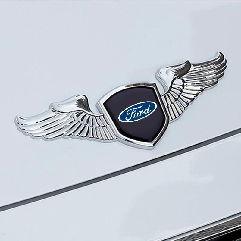 Car Hood Emblem Sticker for Ford Mustang Shelby Focus 2 Ranger Mustang Kuga Mondeo Explorer Ecosport Galaxy Transit Front Badge ws33