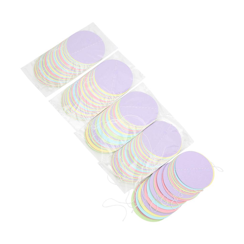 5Pcs Circle Dot Paper Garland Colorful Circle Dot Exquisite Colors Wide Application Durable
