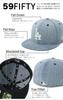 NEW ERA Cap MLB Los Angeles Dodgers Washed Denim Flat Visor 8 5950 LOSDOD WASDEN WHI 25J
