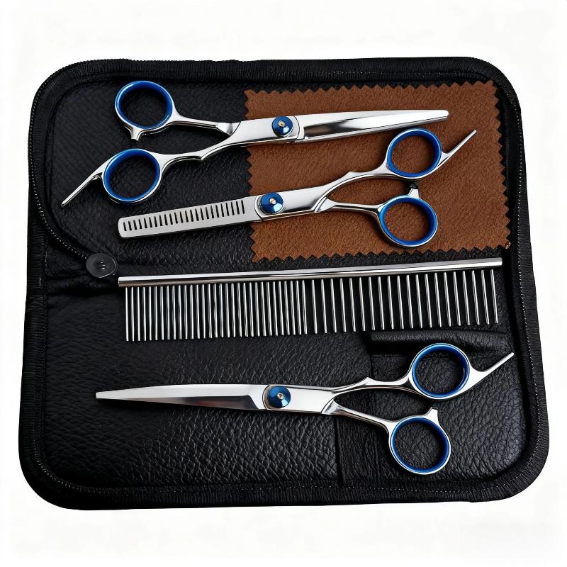 Professional Hairdressing Scissors Stainless Steel Cutting Thinning Barber Shear For Home Salon Use Pet Grooming Trimming