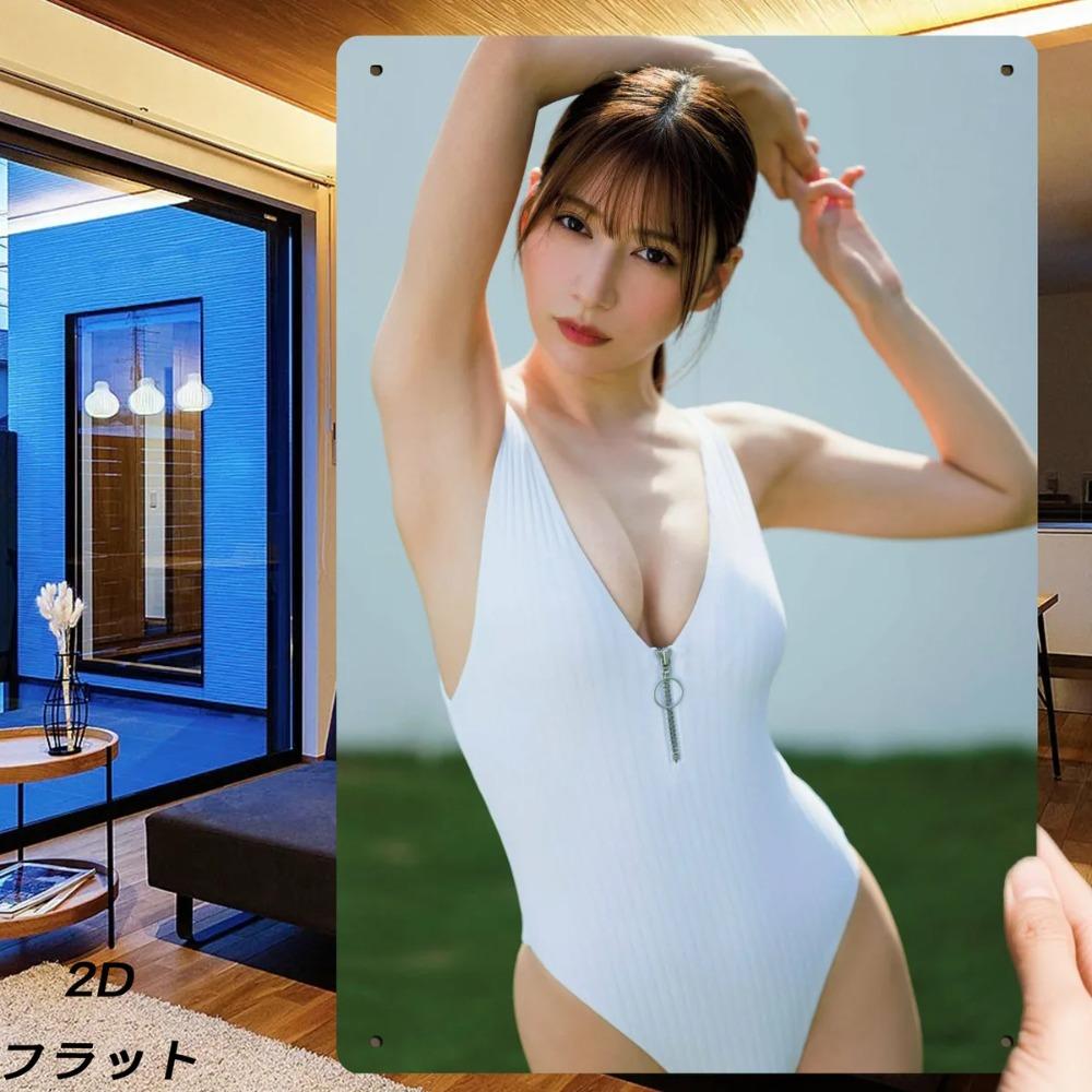 Винтажная металлическая табличка 8x12 дюймов Ретро купальник Настенное искусство Домашний декор Подарок