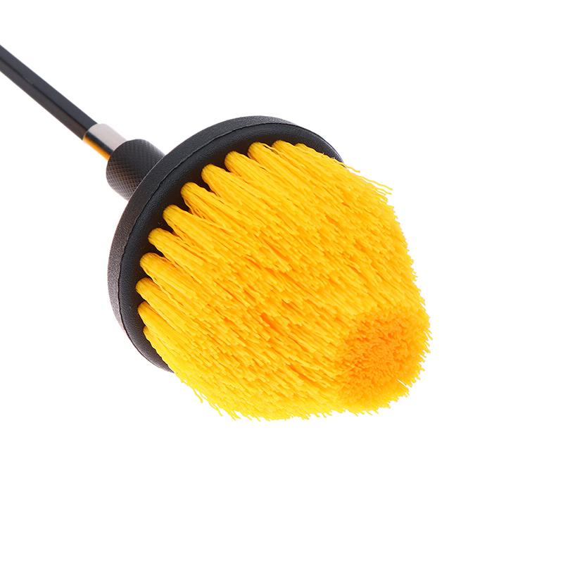 Electric Scrubber Grill Brush Kit 2/3.5/4'' Power Cleaning Brush For Car Bathroom Floor, Tub Shower Grout Nylon Attachments