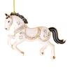 Horse Christmas Ornaments Sparkly Rhinestone Horse Hanging Decoration Acrylic Christmas Tree Ornament for Winter Xmas Party Supplies Holiday Decor