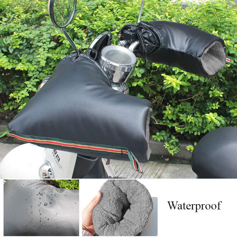 Мотоциклетный руль муфта зимняя теплая ручка чехол перчатки водонепроницаемый защита от холода