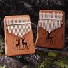 Kalimba 21 Keys Professional Musical Keyboard Wood 17 Keys Kalimbas Portable Piccolo Thumbs Piano Sound Therapy Instrument Device for Children