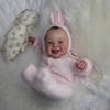 Soft Touch 20'' 50cm Cloth Body Reborn Doll Harper Real Looking Happy Smiling Simulation Baby Doll Cute Lifelike Rebirth Dolls for Kids Play House Toy