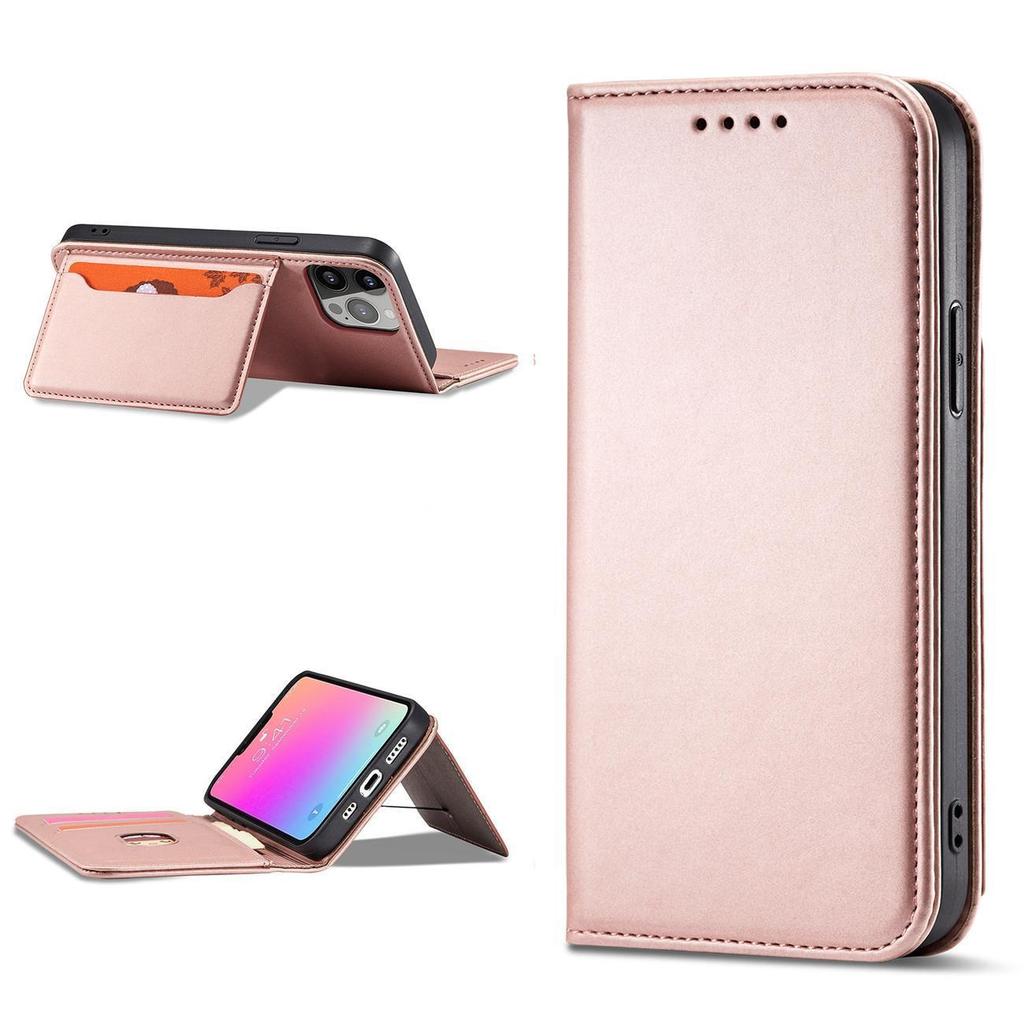 Samsung Galaxy S23 Wallet Case with Magnetic Closure & Stand - Pink