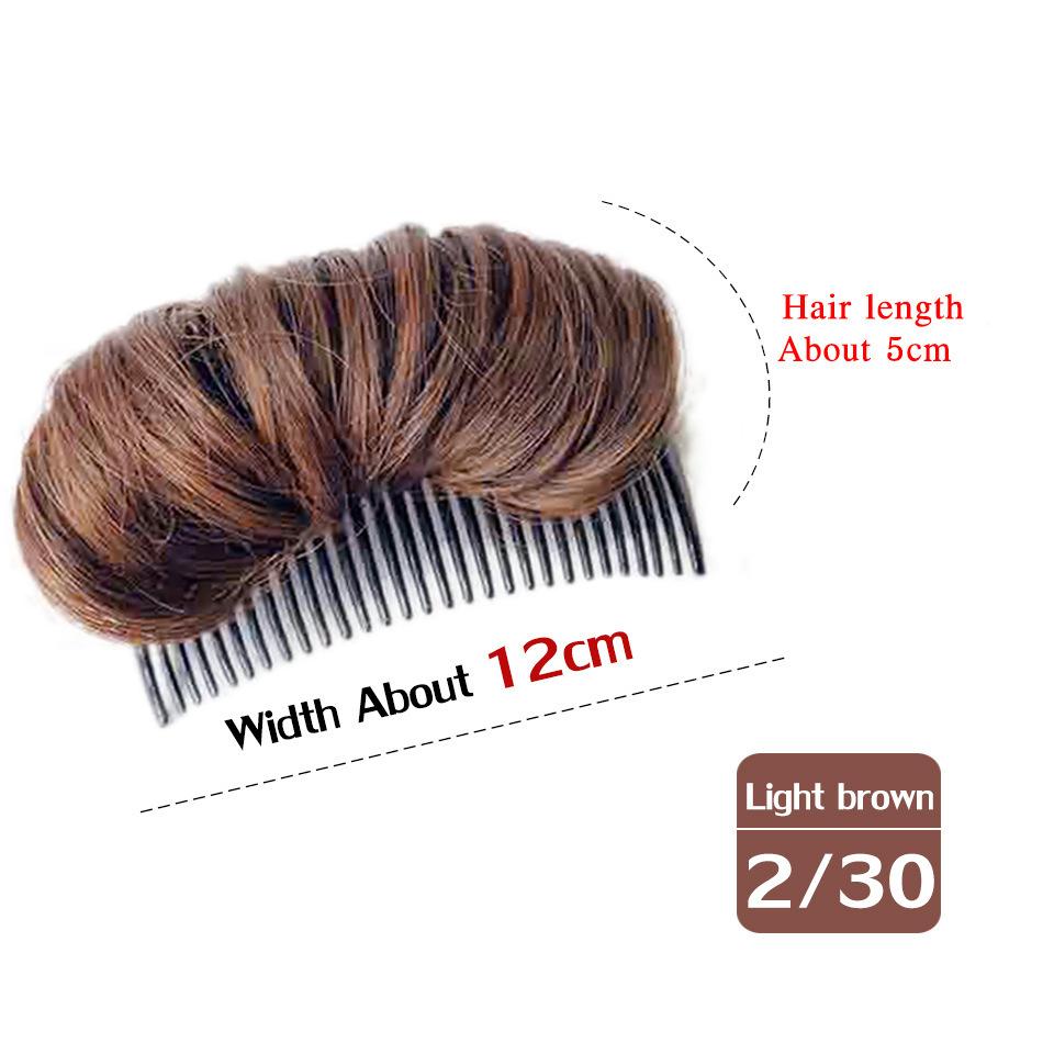 Подушка для головы из слоеных волос, синтетическая подушечка для волос, невидимая пушистая подушечка, зажим для пучка, объемная основа, женские аксессуары для волос