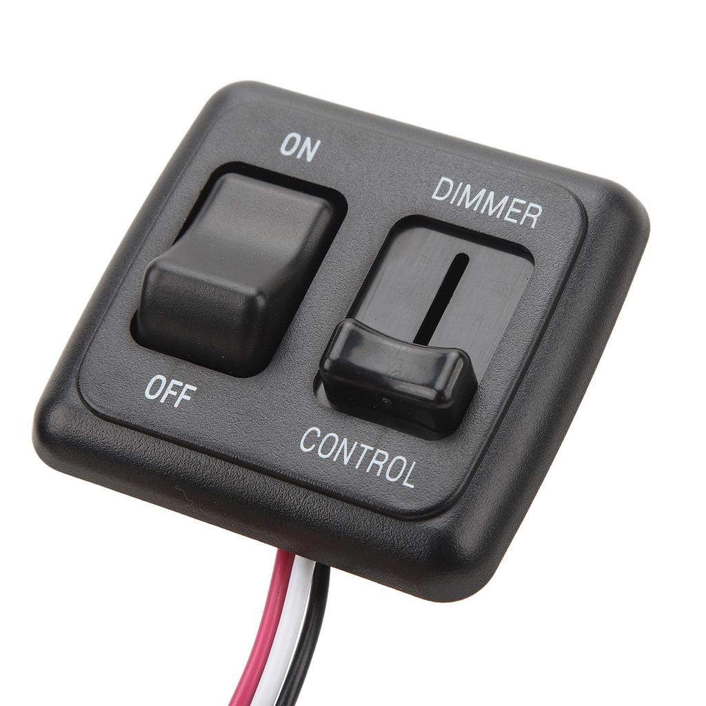 Yctze 12V DC Dimmable Toggle Switch for LED, Halogen, Incandescent, and RV/Truck Strips