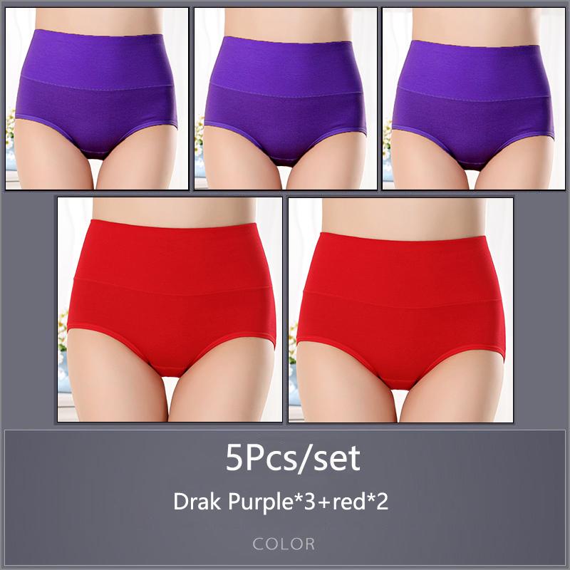 5 шт./компл. женские хлопковые трусики с высокой талией, мягкое дышащее удобное нижнее белье, большие размеры M-XXXXL